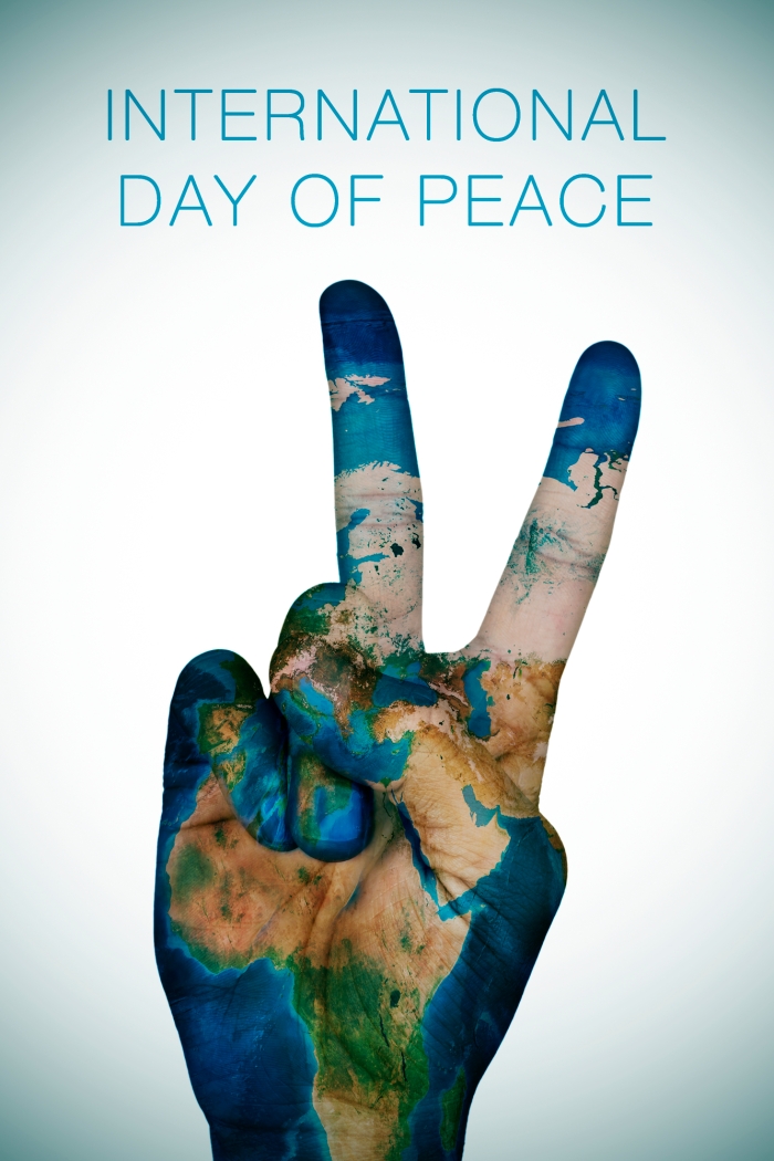 international day of peace (Earth map furnished by NASA)